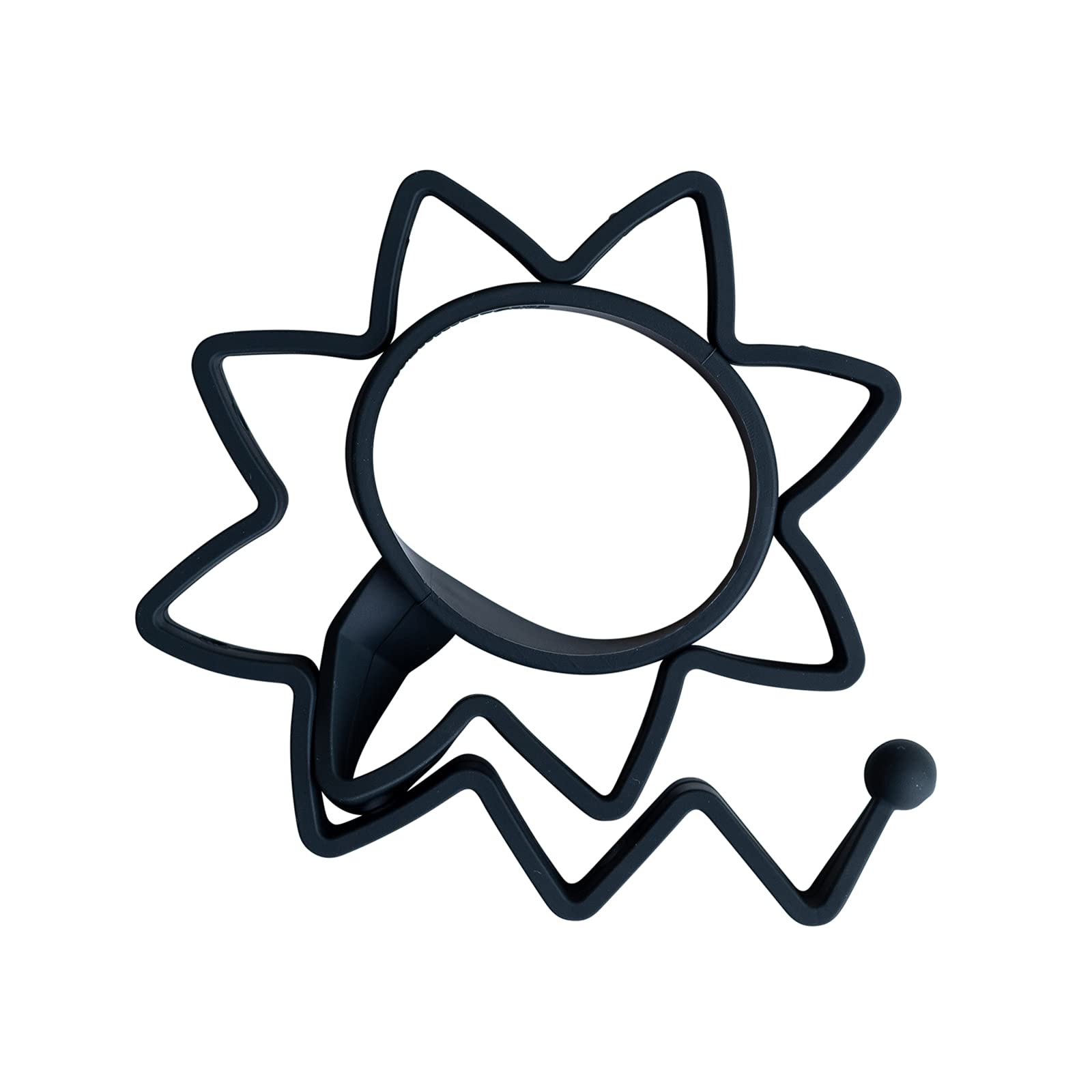 Busy Baby Bottle Bungee - Sippy Cup Strap - Keep Bottles and Sippy Cups Off The Floor - Great for Babies, Toddlers and Kids - Food Grade Silicone - Dishwasher Safe - Black