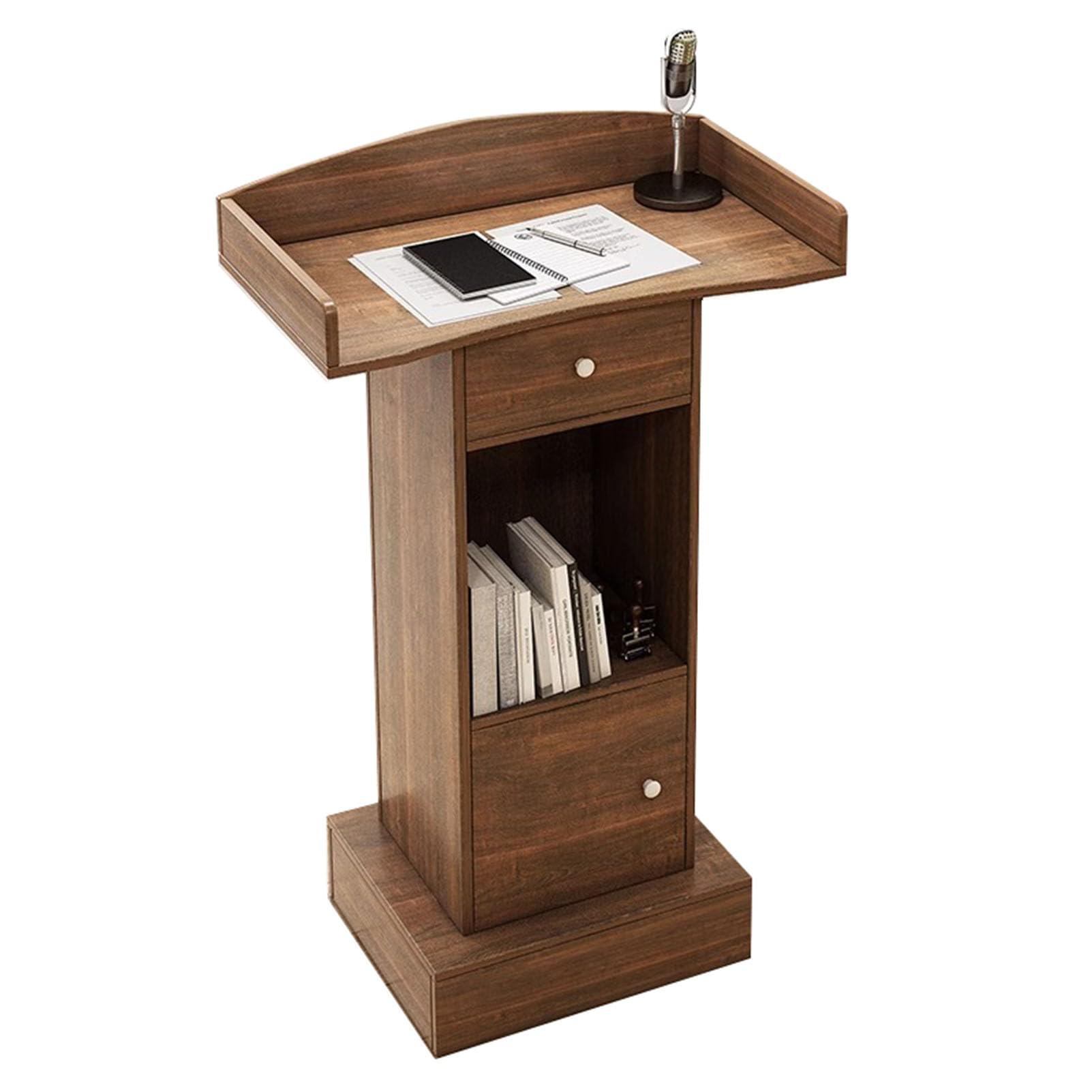Adjuble Wooden Podium nd - Escritorio portátil para bodas, eventos y ceremonias - Plataforma de presentación Sp - Mesa de bienvenida ideal para invitados