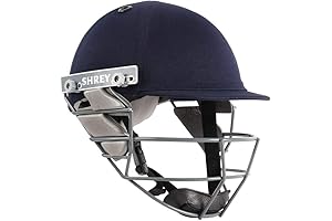 SHREY Star Junior Steel Navy Cricket Helmet for Best Protection