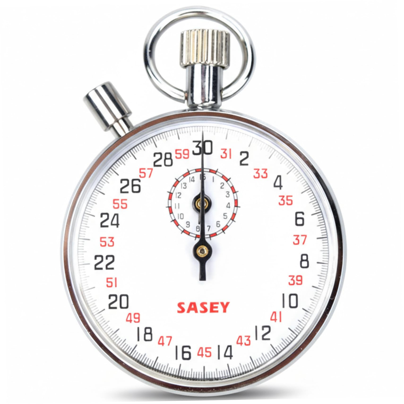Chronomètre analogique mécanique 30 s avec pause pour course à pied