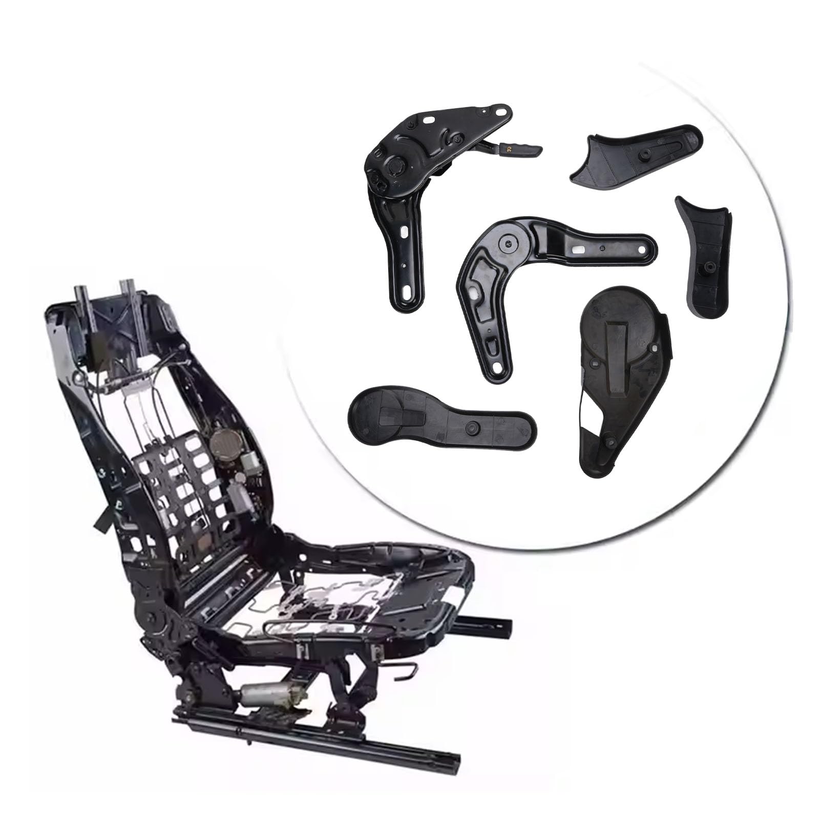 Chaise Longue de Siège de Voiture, Ajusteur d'angle de Siège Polyvalent Flexible pour Chariots élévateurs, Chargeurs de Vélos de Course pour Les Jeux, Chaises de Bureau