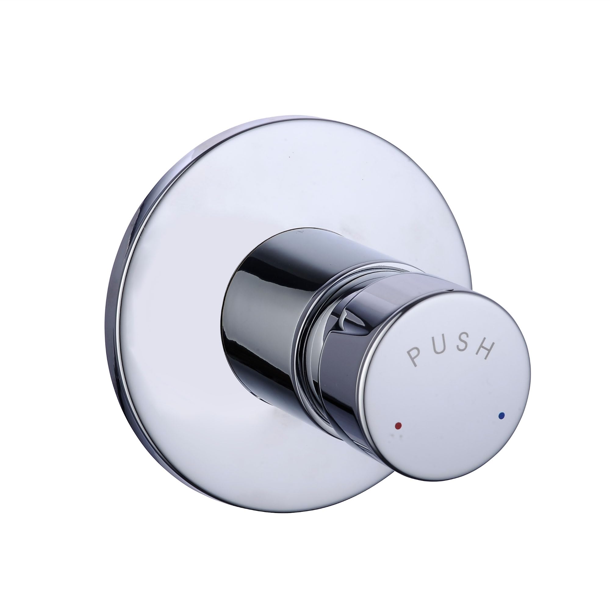 Enki Concealed Vision, Bt4026, Chrome, Self-Closing Shower Mixer Tap Time Adjustable, Non-Concussive Shower Valve Tap, Push Button Temperature Adjustable Bathroom Shower Valve, 1 Year Guarantee