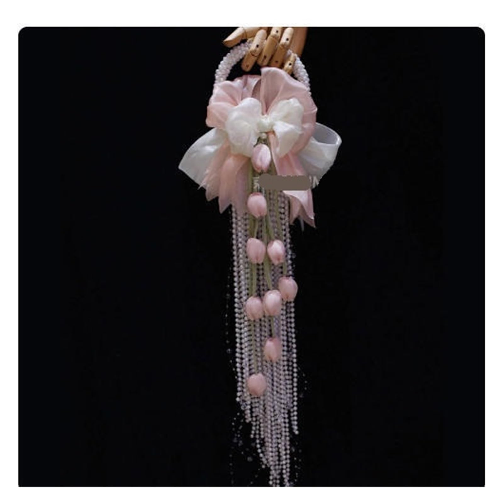 Gijmzy Green White Bridal Bridesmaid Wedding Bouquet Waterfall