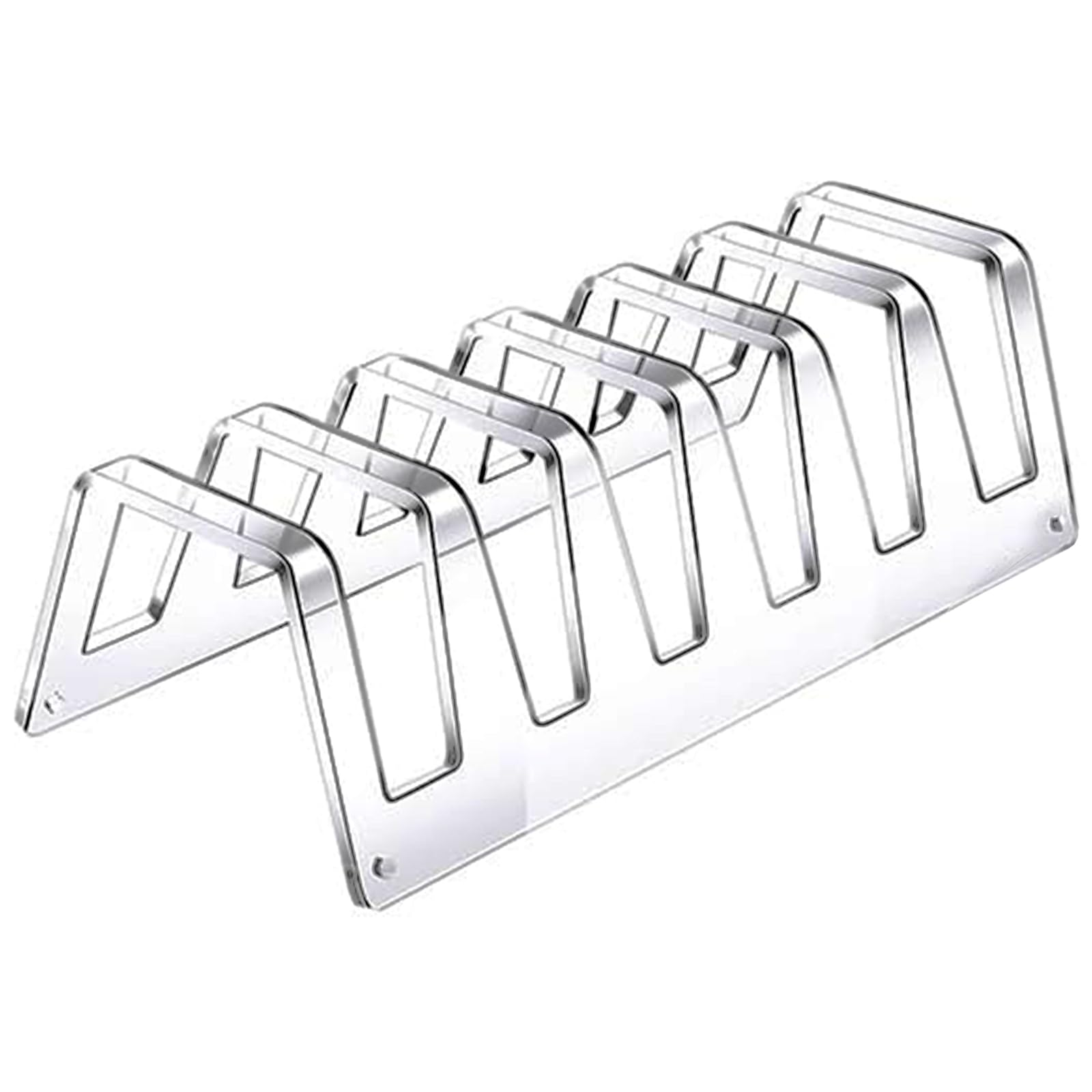 Maxtonser 6 Tiered Plate Dinnerware Display Stand Acrylic Plates Holder Tableware Display Rack For Showcasing Decorative Plates