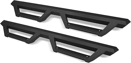 Armordillo USA 7180017 AR Series - Estribos de barras de caída - Negro mate para Chevy Silverado 1500 Crew Cab 2007-2018