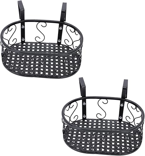 Miniatura 1 de 2 cestas para suculentas, macetas con gancho para interiores con soporte, maceta para jardín, para soporte, maceta delicada, maceta para valla al