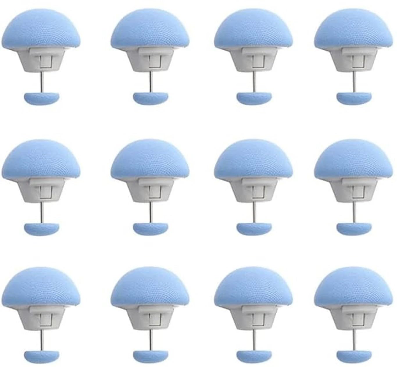Duvet Cover Clips Mushroom Shape Bed Sheet Fasteners, (12 Pack) | Anti-Slip Holder, Reusable Pins, Multicolour Set, No-Sew Fix, Bedding Accessories-picture-28