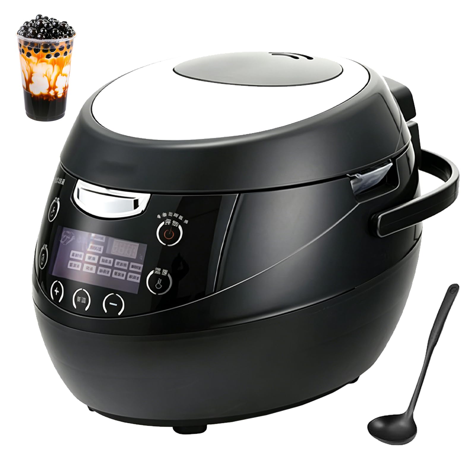 W pełni automatyczny zaparzacz do herbaty bąbelkowej, 6 l / 8 l do tapioki z inteligentnym panelem dotykowym i kontrolą temperatury, nieprzywierający do restauracji i sklepów z deserami