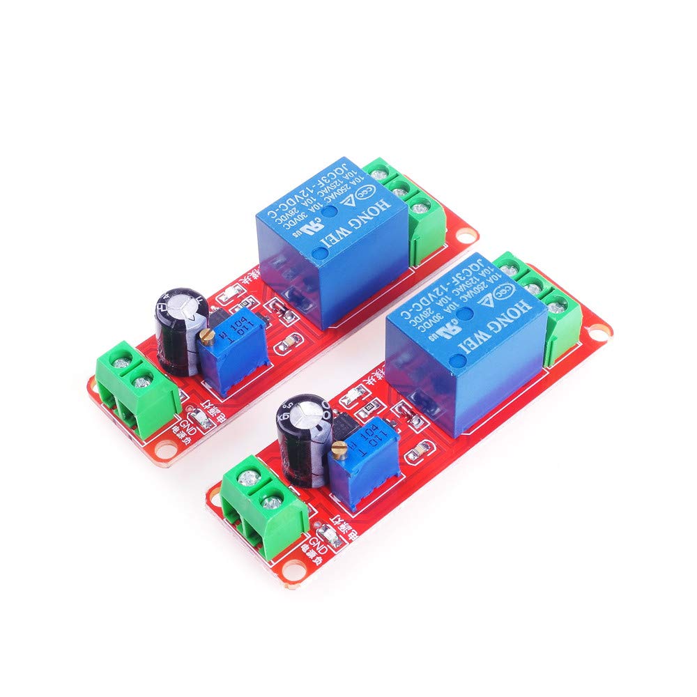 ANGEEK 2PCS NE555 Monostable delay Module Switch Delay on-Off Switch ...