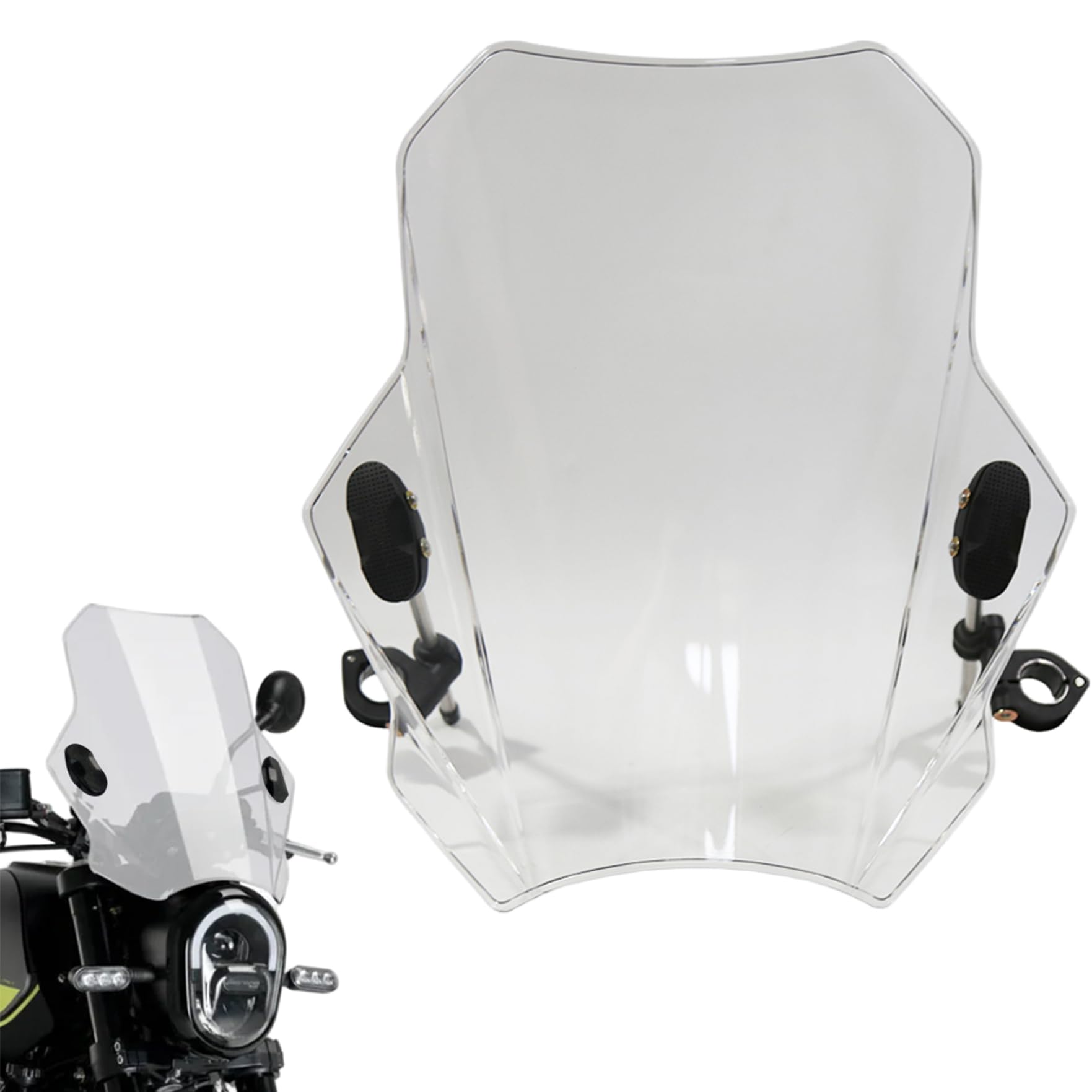 Parabrezza Moto VOBOR Regolabile - Frangivento Universale Per Tutte Le Moto Con Parabrezza