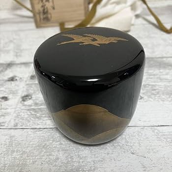 Amazon.co.jp: 茶道具 塗師 川瀬表完作 蒔絵 雁 大棗 共布共箱