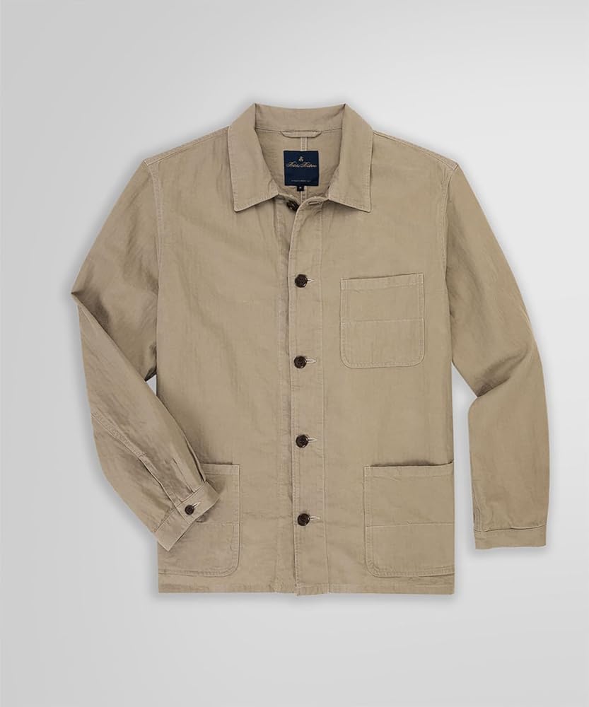 値下げ！【BROOKS BROTHERS】コットンリネンヘリンボーンチョアjkt Amazon | [Brooks Brothers] ブルックスブラザーズ コットン