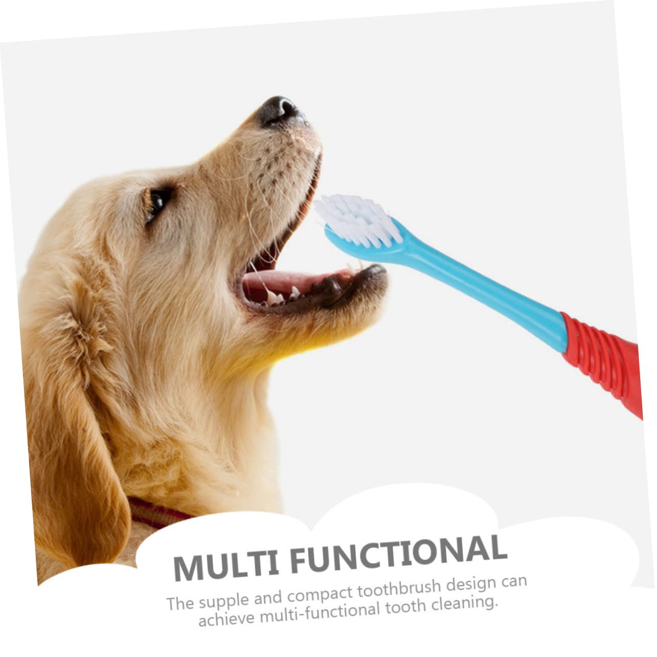 HANABASS Pet Toothbrush Set Dual Head Dog Toothbrush Soft Bristles for Dogs' Oral