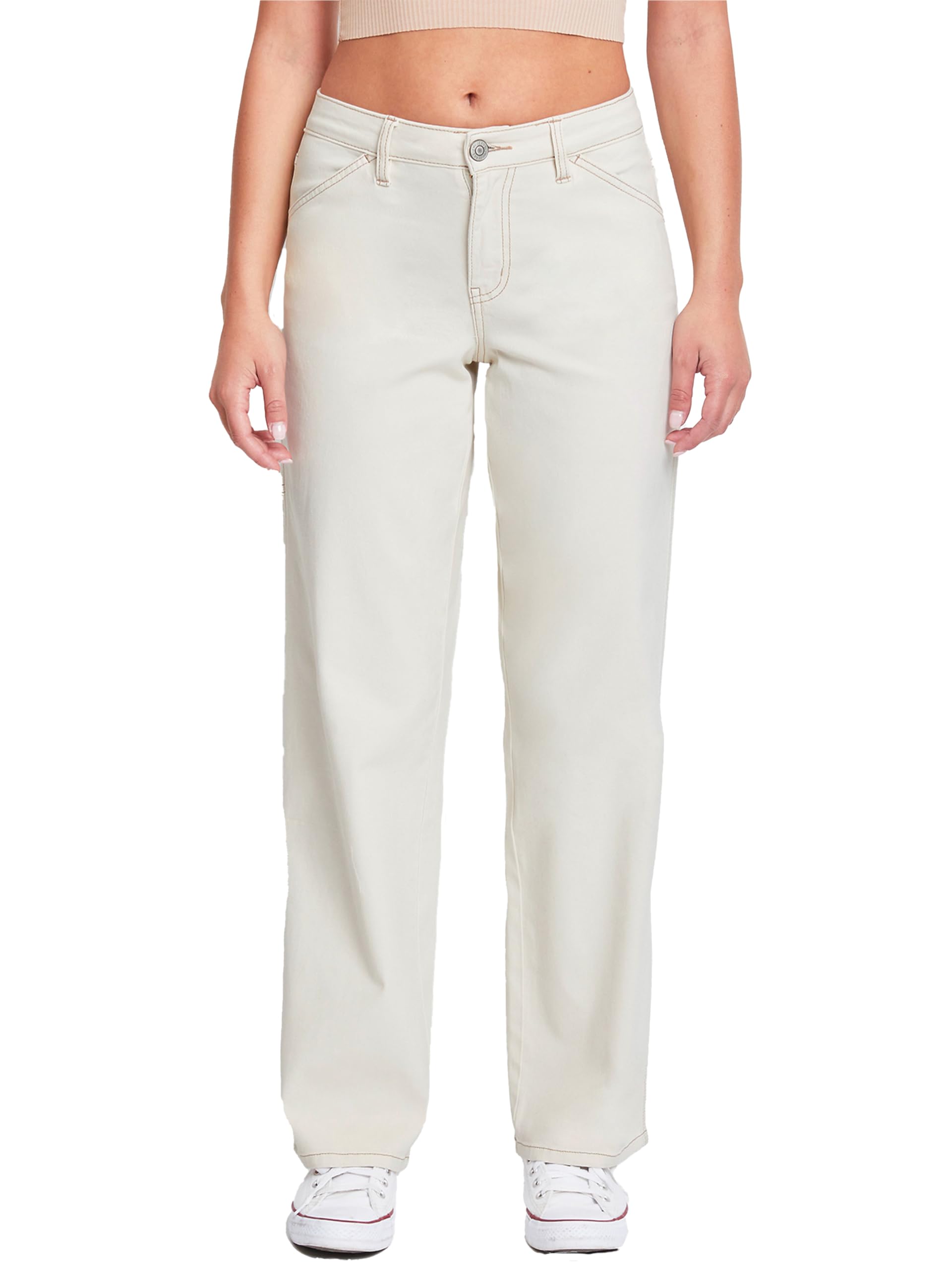 YMI Womens YMI Jeans Womens High Rise Carpenter Straight Leg Pants