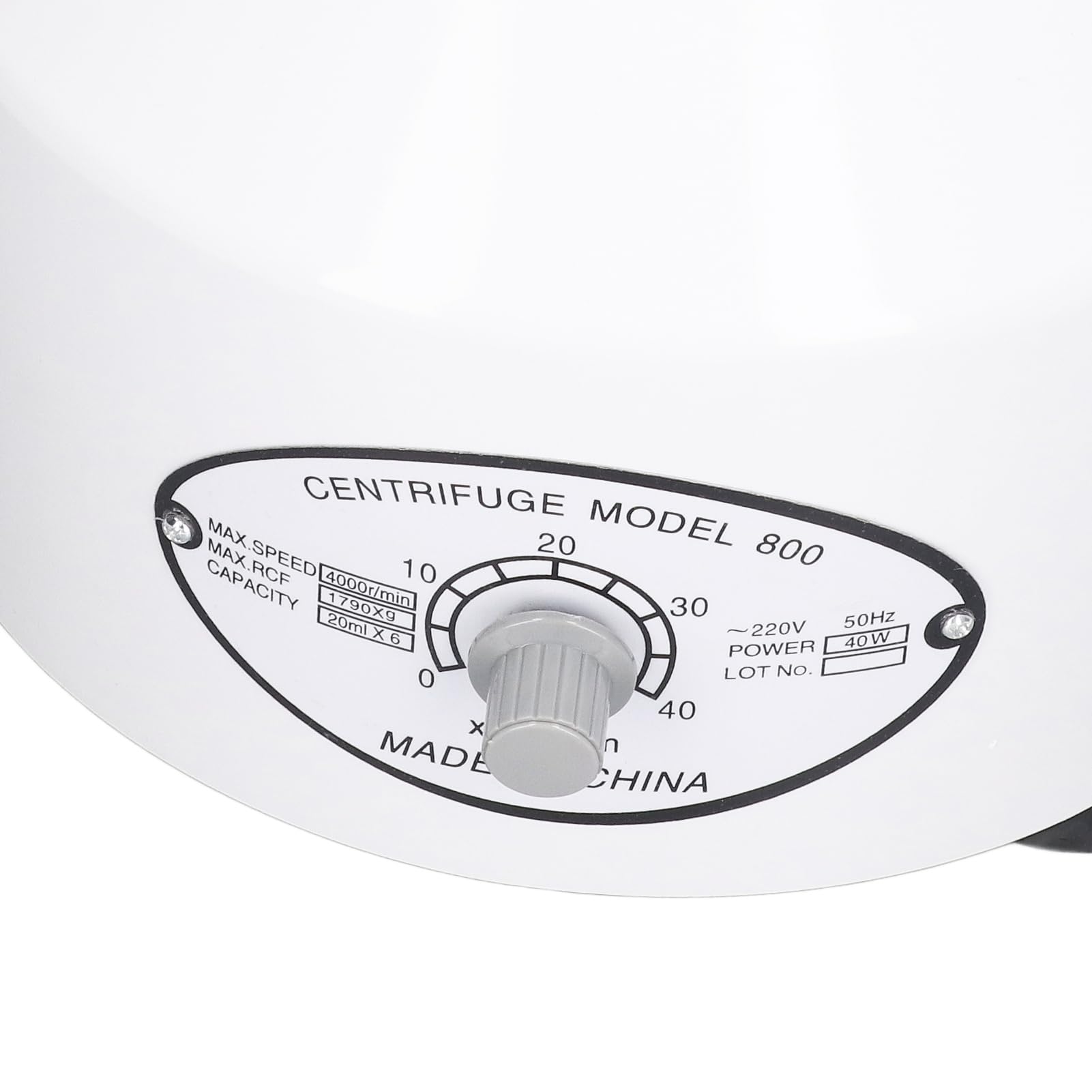 Máquina de Centrífuga de Laboratorio Benchtop Eléctrico de Baja Velocidad Rotor 4000rpm (EU enchufe 220V)