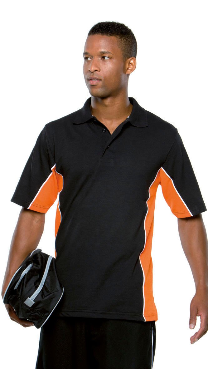 Kustom Kit - Gamegear Track Polo - Black/Royal/White - XXL