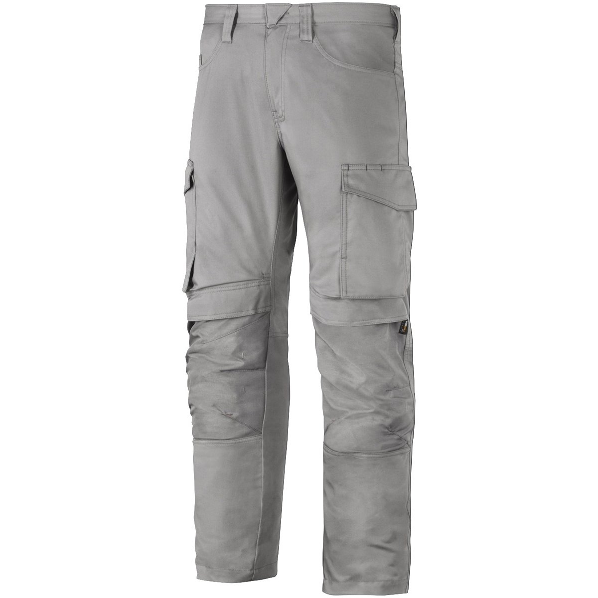 Snickers 68011818048 Size 48 Service Trousers with Knee Pockets - Grey/Grey