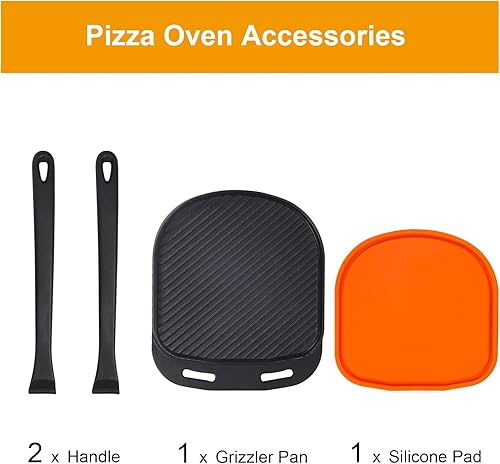 Miniatura 3 de Platos reversibles de hierro fundido Sizzler, accesorios para horno de pizzautensilios de cocina para horno de pizza al aire libreinterior,