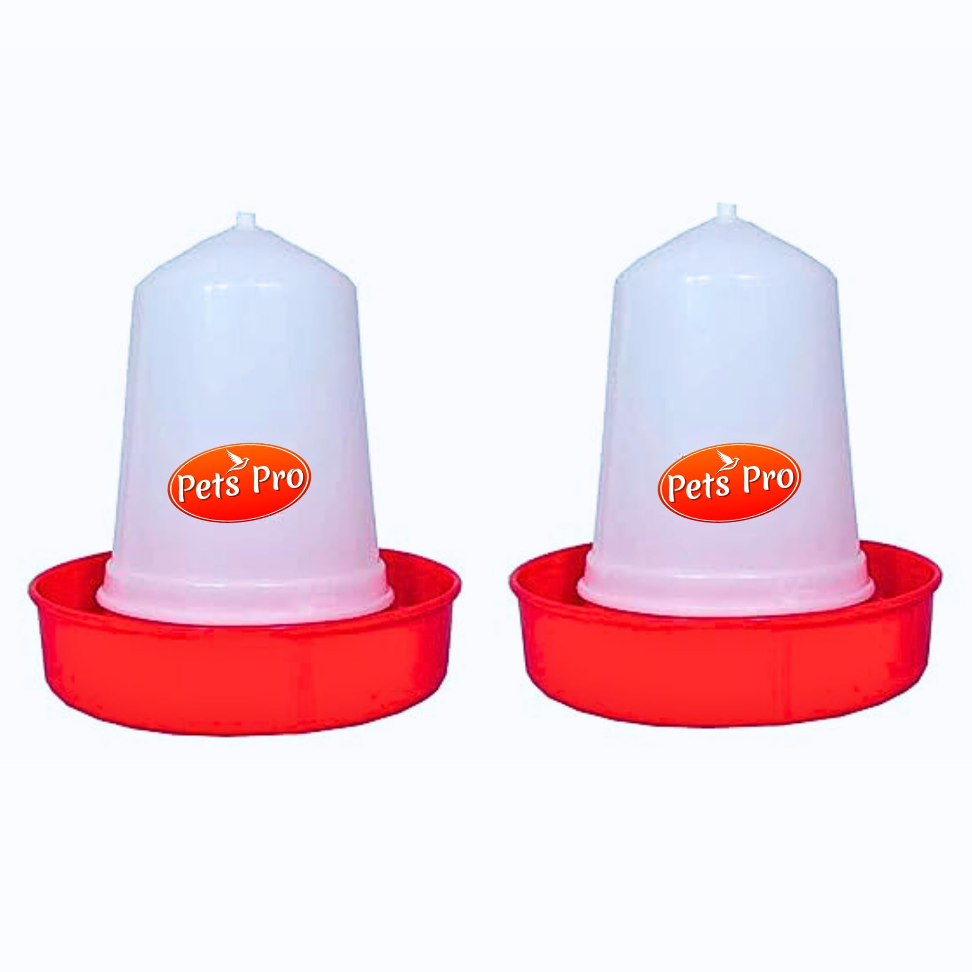 Pets Pro Poultry Feeder & Drinker Small Size | Combo Set (500ml Drinker + 500gm Feeder) for Quail and Chicks Feed | Bird Feeder Driner for Feed Water | Small Birds Food Under 99, 199, 100