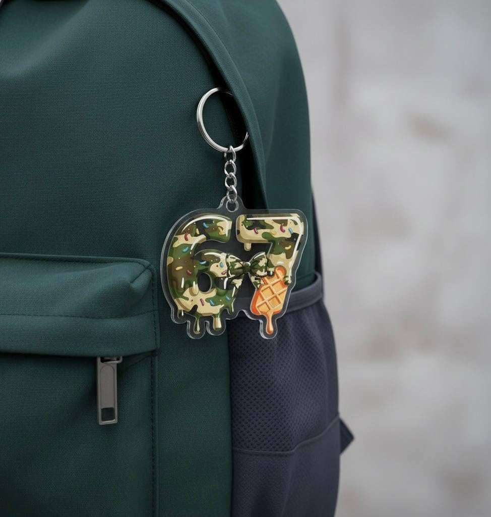 Six Seven 67 Meme Keychains Kids - Image 7
