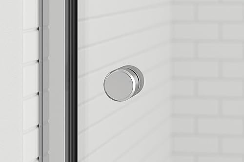 Miniatura 5 de Basco Shower Door RTLA05B6057CLSV Rotolo Puerta corredera para bañera de 56-60 pulgadas de ancho x 57 pulgadas de alto, cromo, 14 pulgadas de vidrio