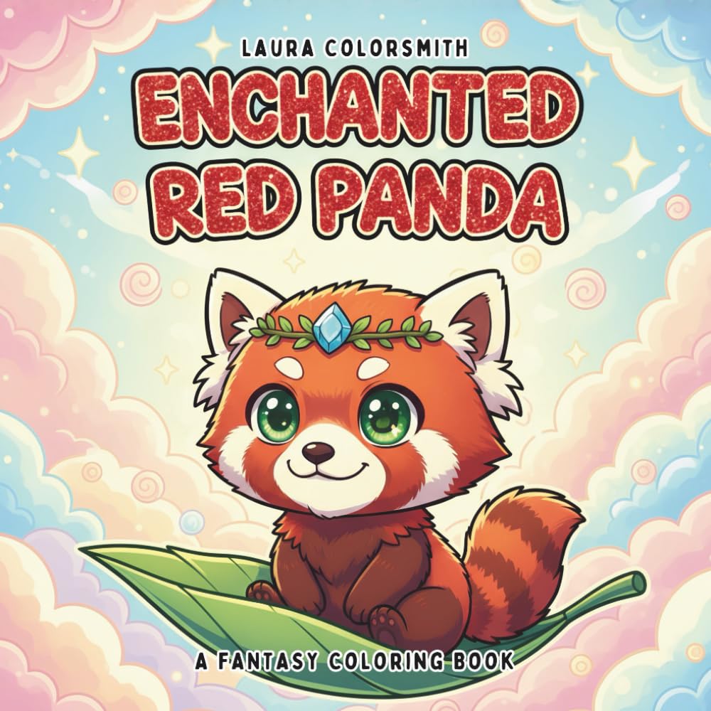 Enchanted Red Panda – A Fantasy Coloring Book: A Cute and Relaxing Coloring Book for Red Panda Lovers of All Ages (Coloring Books for Kids: Fantasy, Fairy, Magical)