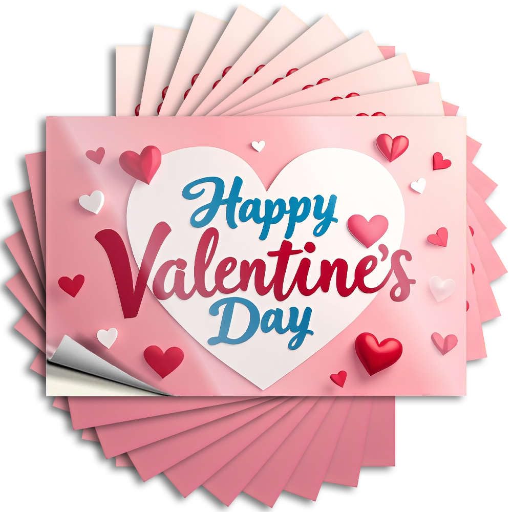 Saying - Crazy Laptop Happy Valentine's Day! for Best Patio Decorations(8X12CM)