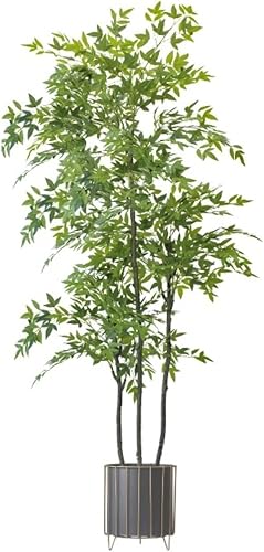 LICHSY Árbol artificial de imitación de árbol artificial planta verde bonsái decoración interior para el hogar oficina dormitorio jardín plantas