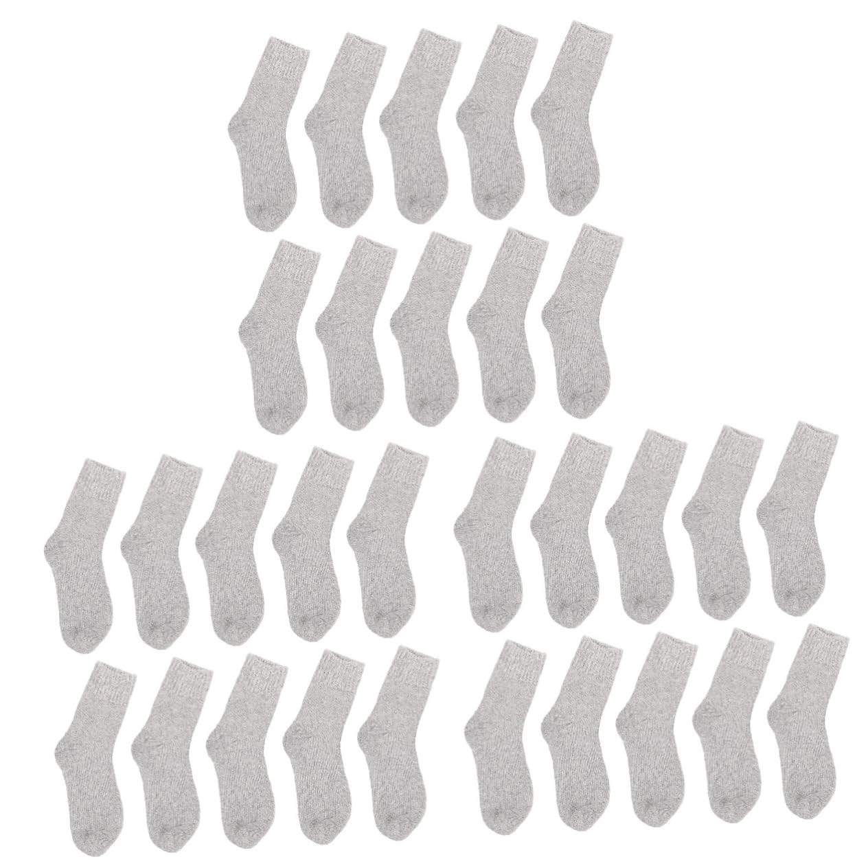 SHERCHPRY 15 Paar warme Socken für Herren, Wintersocken für Herren über die Wade, Socken für Herren, Damen, Socken, Winterhausschuhe für Mädchen, Weihnachtssocken, Weihnachtssocken, niedliche