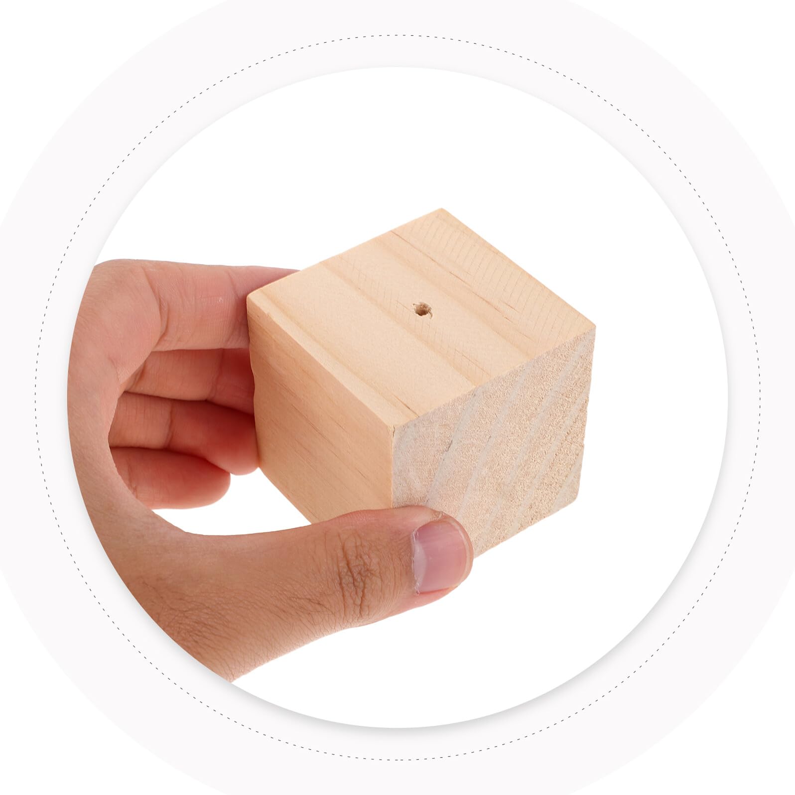 Baluue Kit 10 Pezzi Base in Legno per Decorazioni Torta, Supporto per Fiori da Decorazione Design Multifunzionale e Facile da Pulire, per Pasticceri Casalinghi