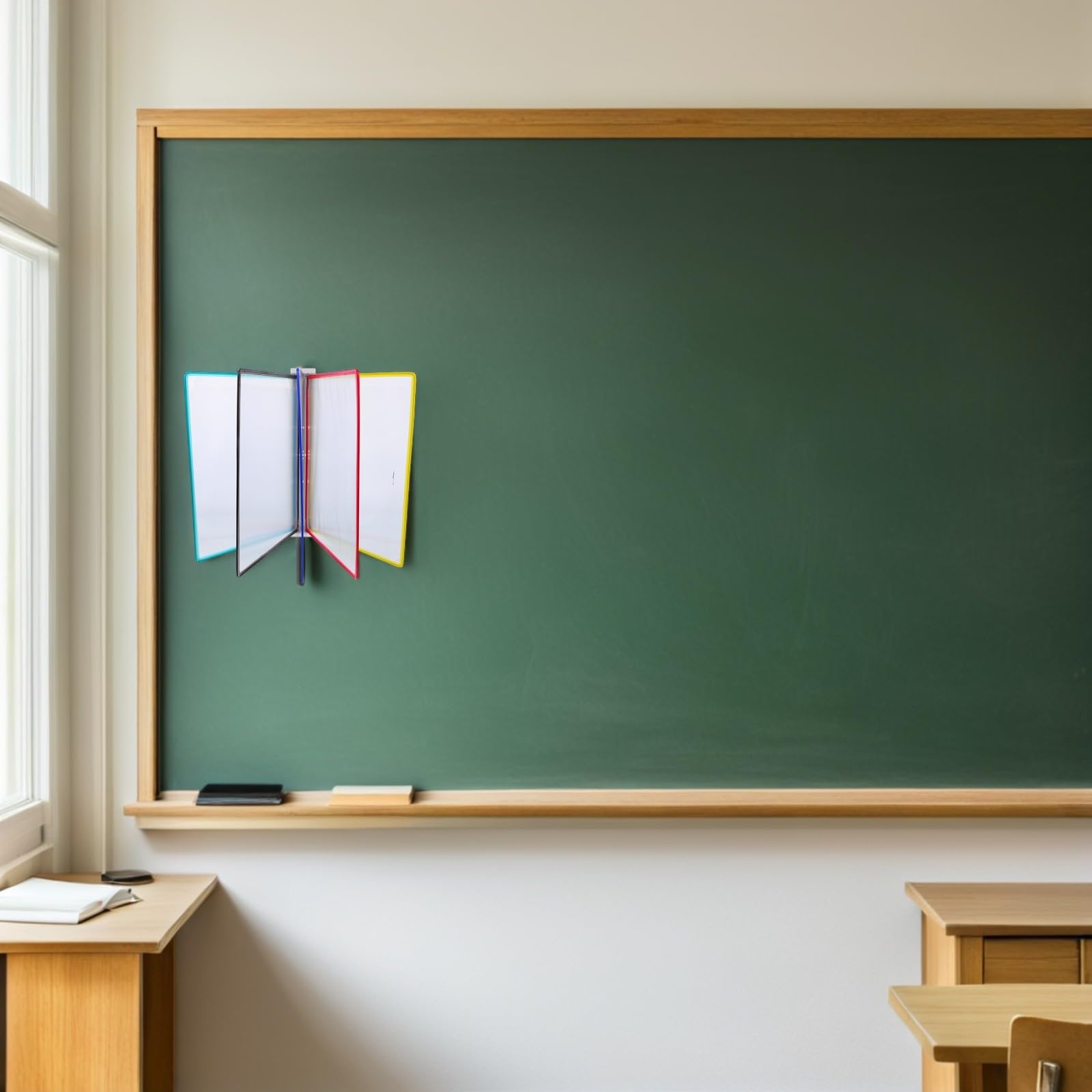 Alipis Hängender Wandhalter für A4 Dokumente mit 5 Seiten Stabiler Eisen und Pvc Aktenhalter zur Platzoptimierung Moderner Wandorganizer für Büro und Öffentliche Räume
