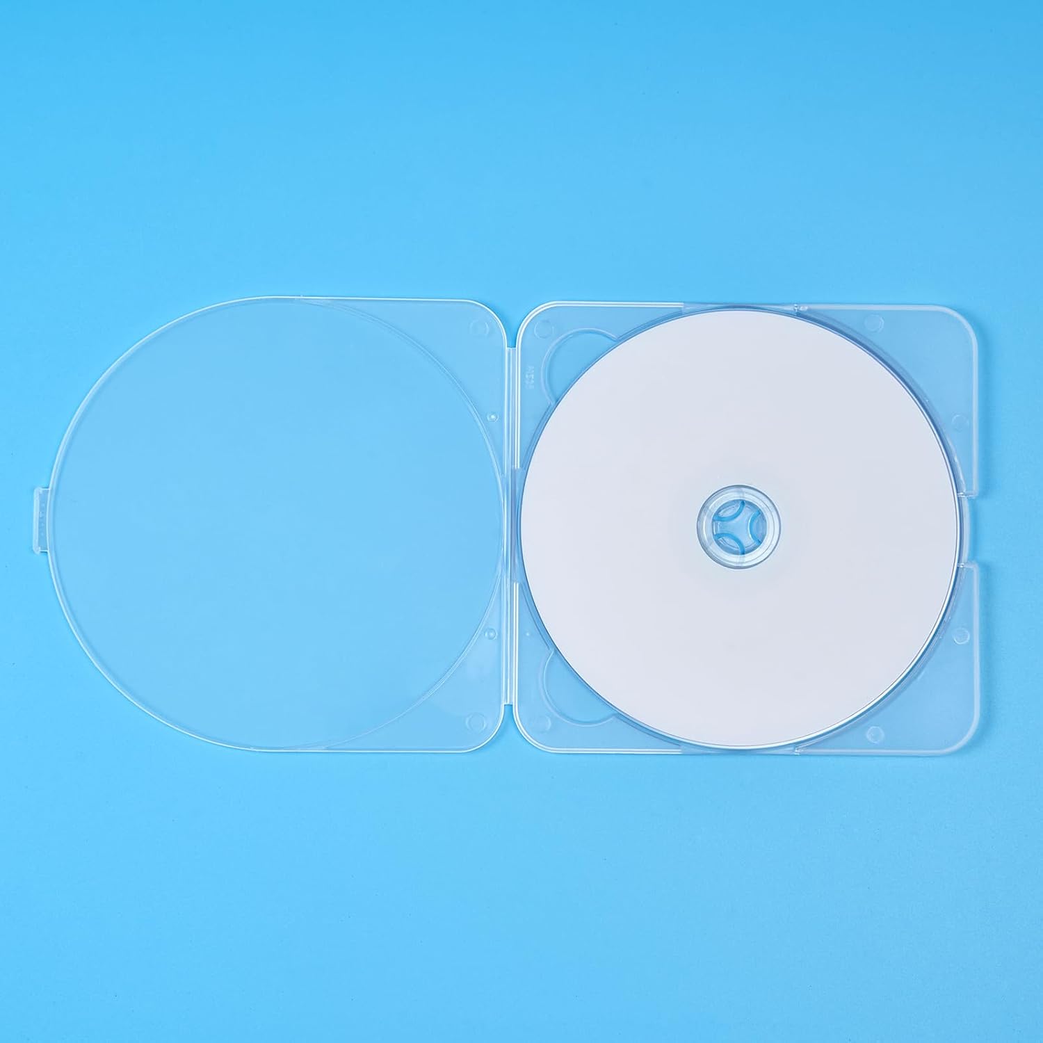 Maxtek Super Slim 3.8mm Clear DVD Case, Space-Saving, Durable, Compact CD, DVD Blu-ray Disc Storage (50)