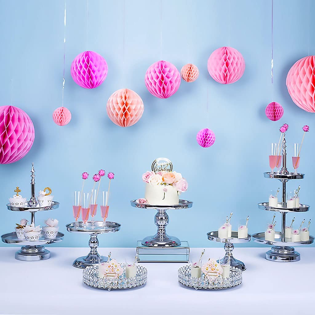 Bandejas para tartas Estante de pastel de cumpleaños Multi-capa Té Té Snack Bandería Bandeja Bandeja Postre Mesa Decoración Adorno Soporte de exhibición Adecuado para Cafe Celebraciones Soporte para T