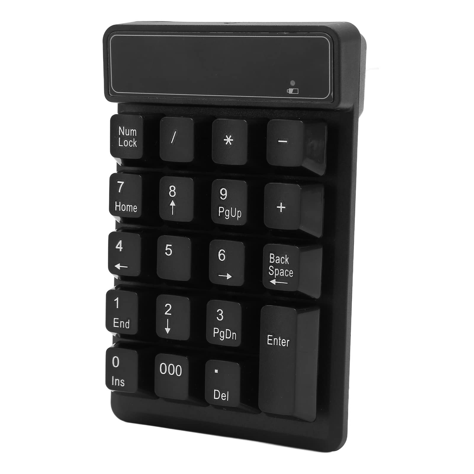 Teclado Numérico Silencioso Portátil, 2.4G 19 Teclas Mini Teclado Numérico Inalámbrico de bajo Ruido para Banca para Finanzas