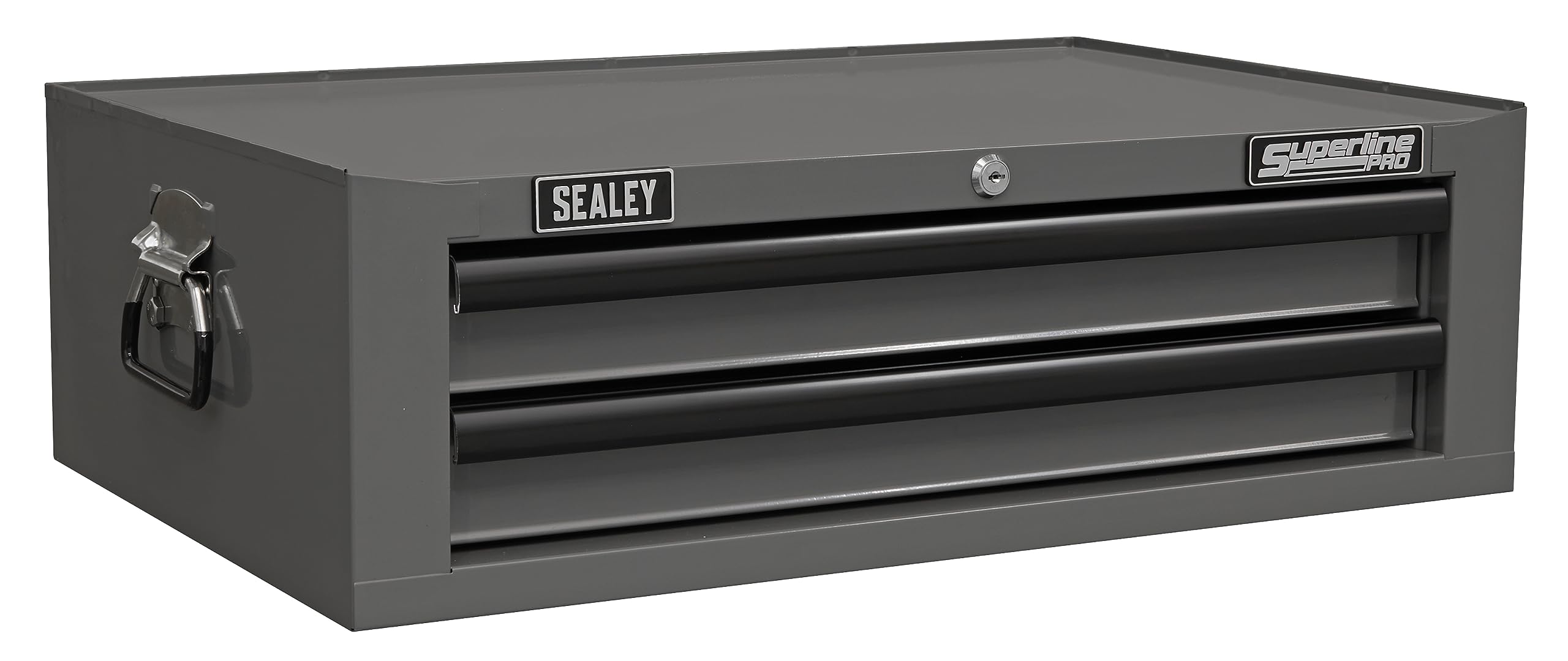Sealey Grey Superline Pro 2 Drawer Mid-Box Tool Chest With Ball-Bearing Slides Ap26029tg