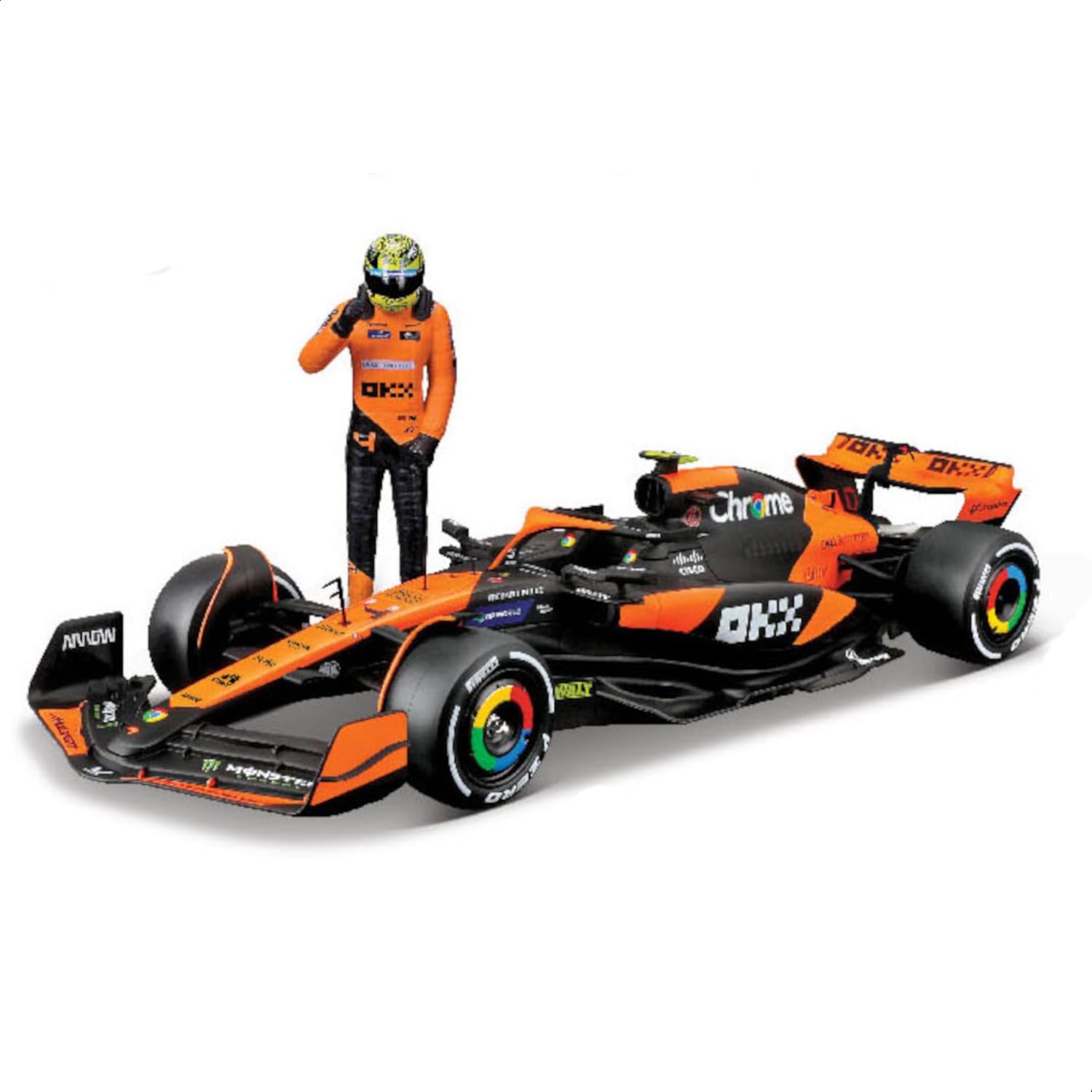 Bburago 1:24 2024 Race McLaren MCL38 with...