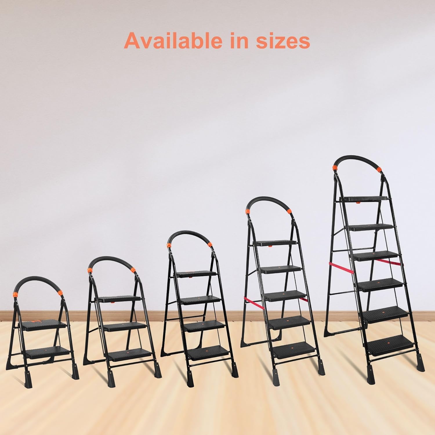 Trendy 3-Step Folding Ladder - Durable & Easy Setup -5 Trendy 3-Step Folding Ladder - Durable & Easy Setup -5