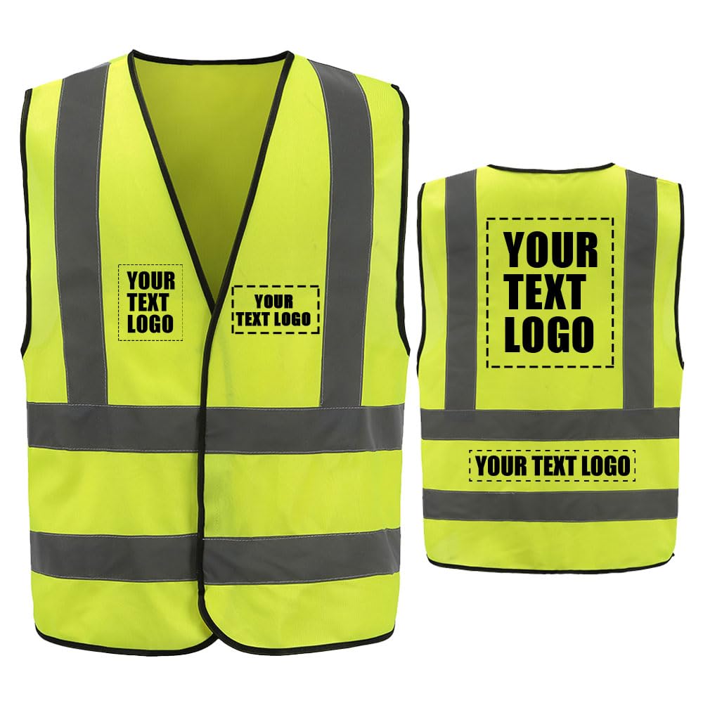 4XL 5XL personalised hi vis vest