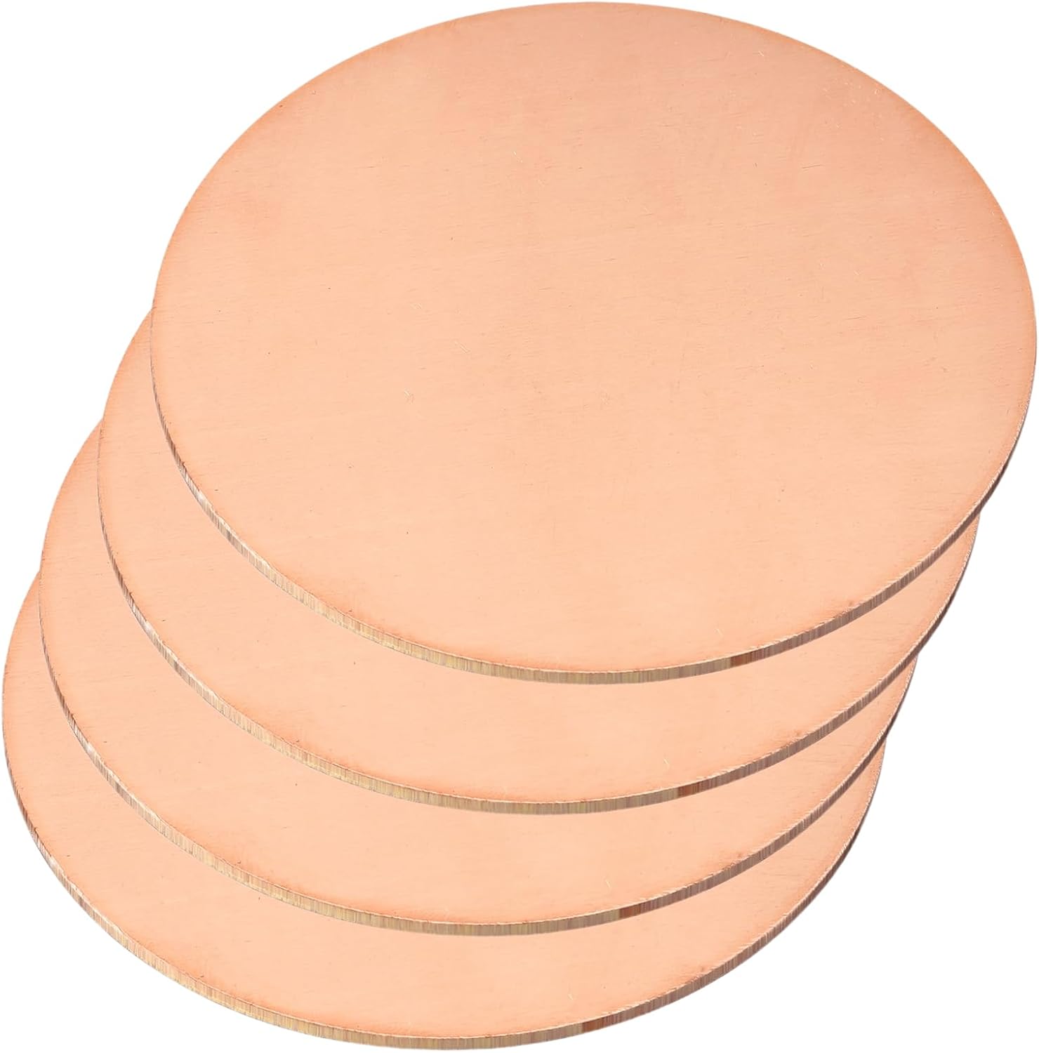 4 Pcs Copper Bird Bath Disk, 99% Pure Copper Purification Disk for Bird Bath Cleaner Safe for Birds to Reduce Cleaning Frequency Fit for All-Season Outdoor Birdbaths, Bowl and Garden Fountain