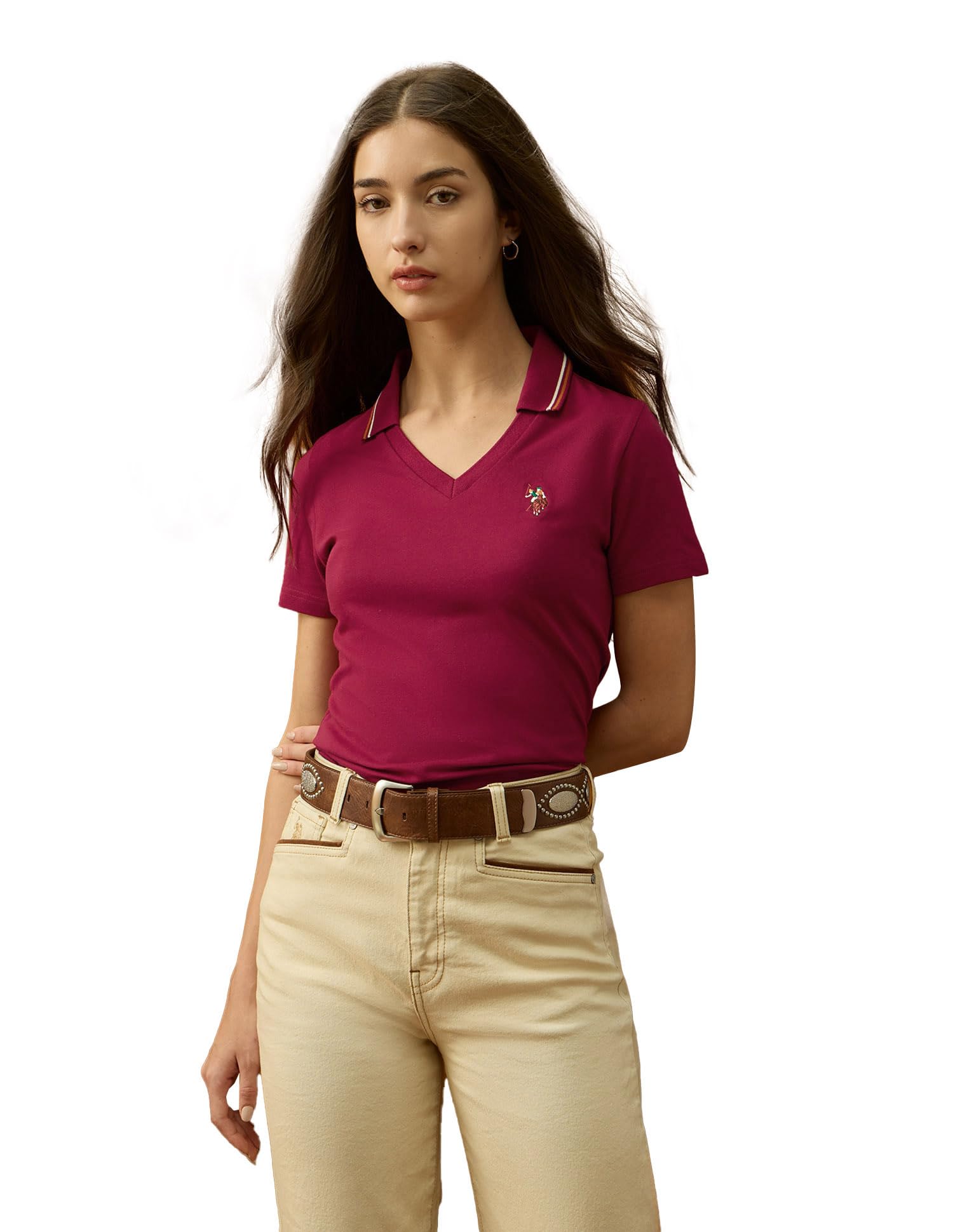 Women's Regular Fit Polo Shirt (UWAW25PTS403