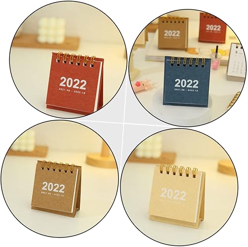 Miniatura 6 de LALAFINA 8pcs 2022 2022 Mini Desk Calendar Weekly Calendar Student Paper Small and Fresh