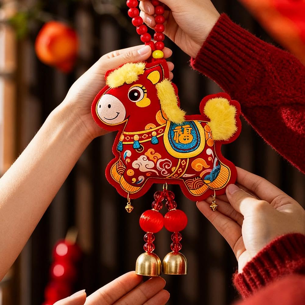 2026 Year of The Horse Pendant Decoration - Chinese New Year Decor