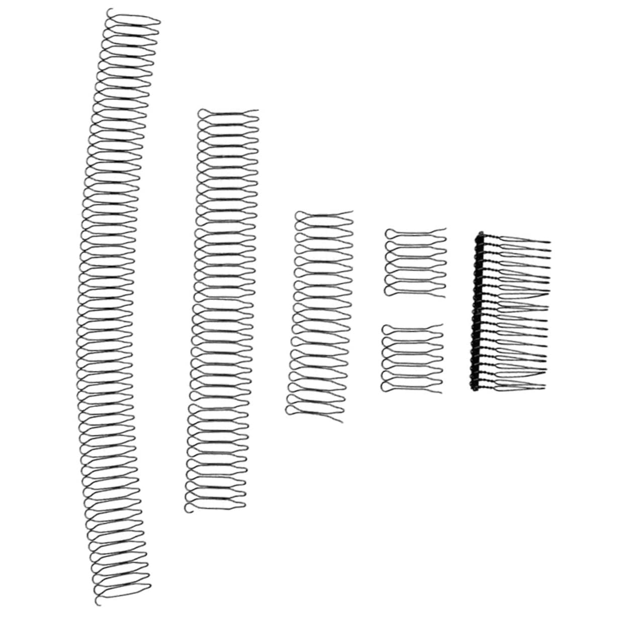 MAGICLULU 5pcs Invisible Comb Hair Finishing Fixer Comb Hair Bun Holder Volume Women Finishing Fixer Bobby Pin Barrettes U Shape Clip Issue Card Miss Girl Metal