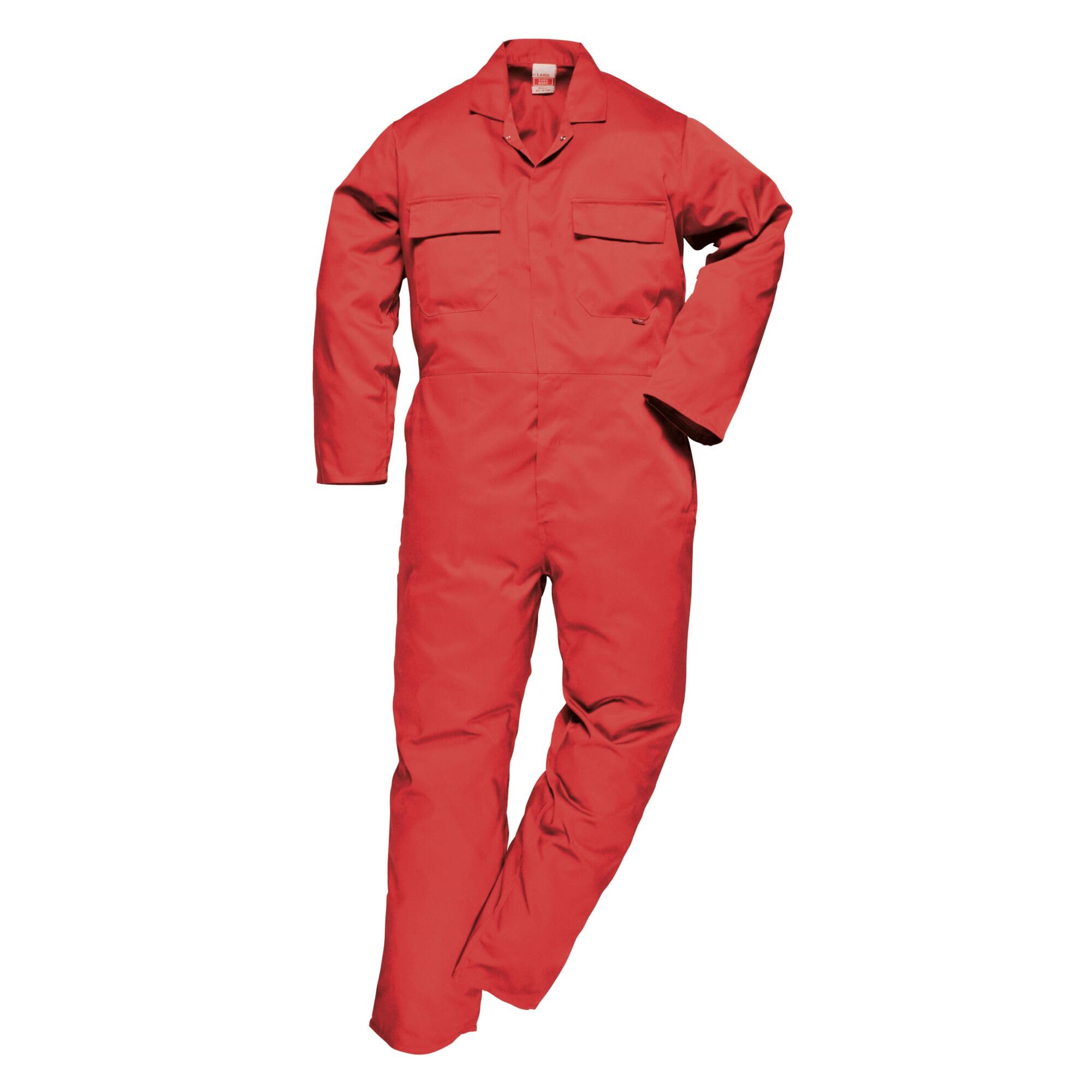 Portwest S999 Kombinezon Euro Work, Czerwony, Regularny, Rozmiar L