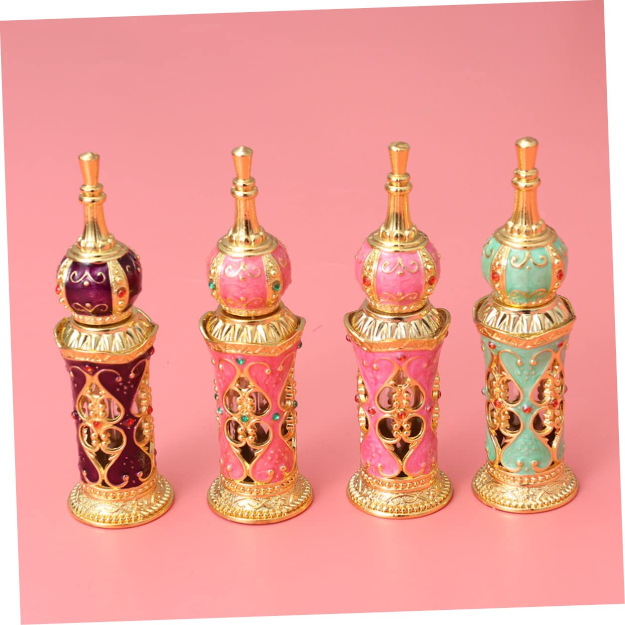 WOONEKY 3 Flaconi Di Profumo Da 12 Ml Per Donna in Stile Mediorientale in Per Piccole Bottiglie Di Profumo Da Viaggio E Da Riporre in Borsa.