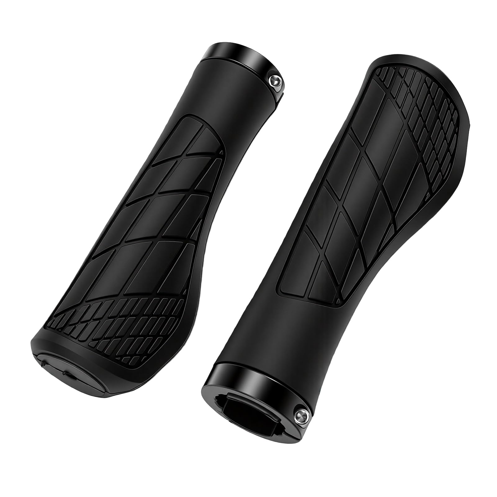 Ejoyous Manopole Ergonomiche per Manubrio della Bicicletta Manopole per Mountain Bike in Gomma Morbida Antiscivolo Ammortizzazione del Palmo Design Elastico per Mountain Bike Pendolari Ciclisti 6 Paia