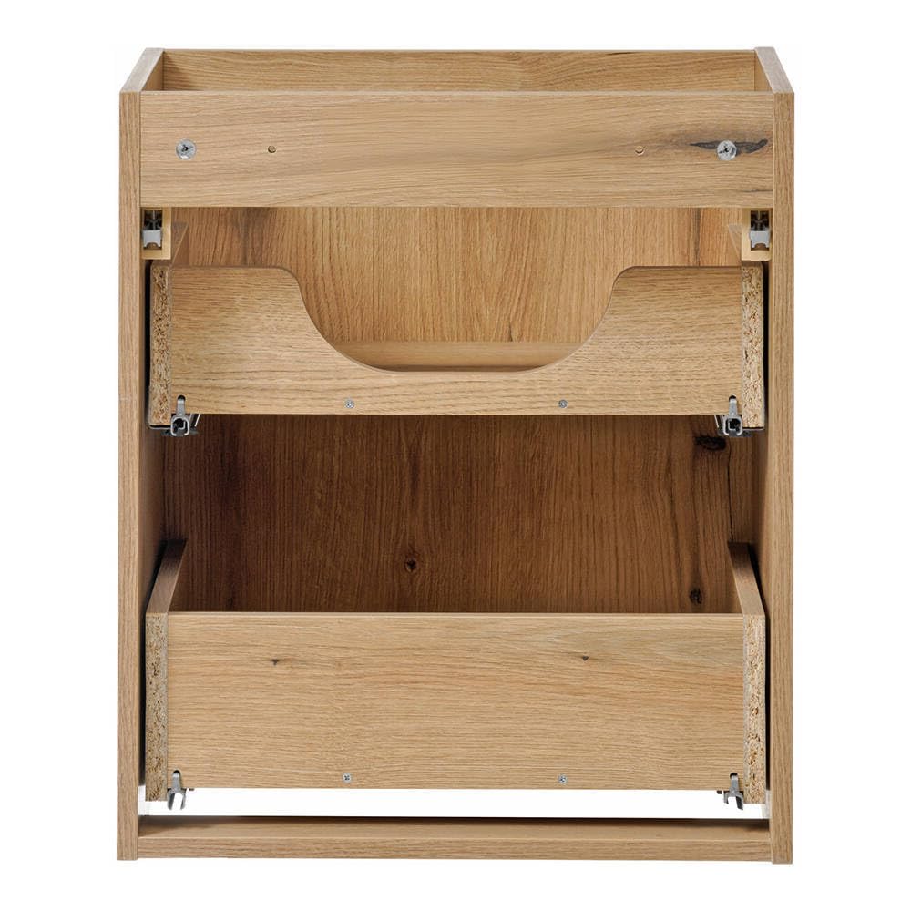 [en.casa] Mueble de Baño con Lavabos Rectangulares Newport Instalación Mural 2 Armarioa Baño con 2-2 Cajones y Encimera de 100 cm 2 Lavabos de Cerámica 100 x 71 x 40 cm - Efecto Roble/Negro