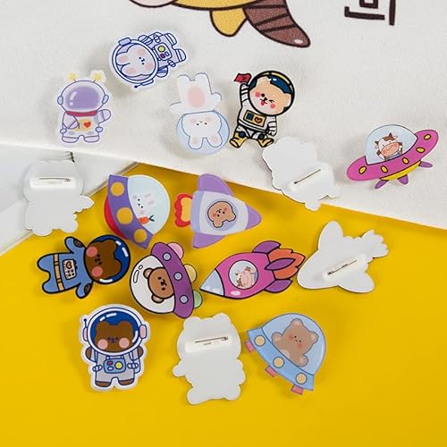 16 spille carine per zaini, set di spille da