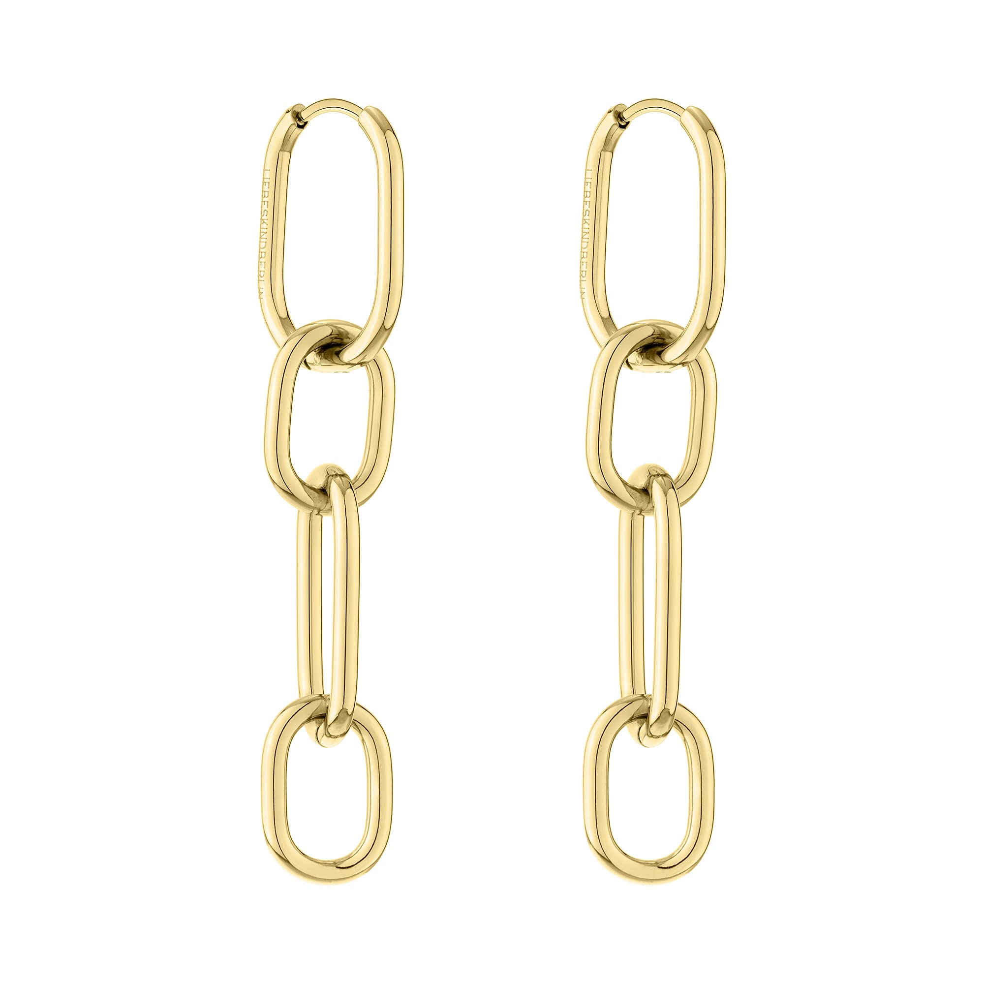 LIEBESKIND BERLIN Damen Schmuck im angesagten Ketten-Look – Armband, Kette und Ohrringe aus Edelstahl in verschiedenen Farben – Verschiedene Trage