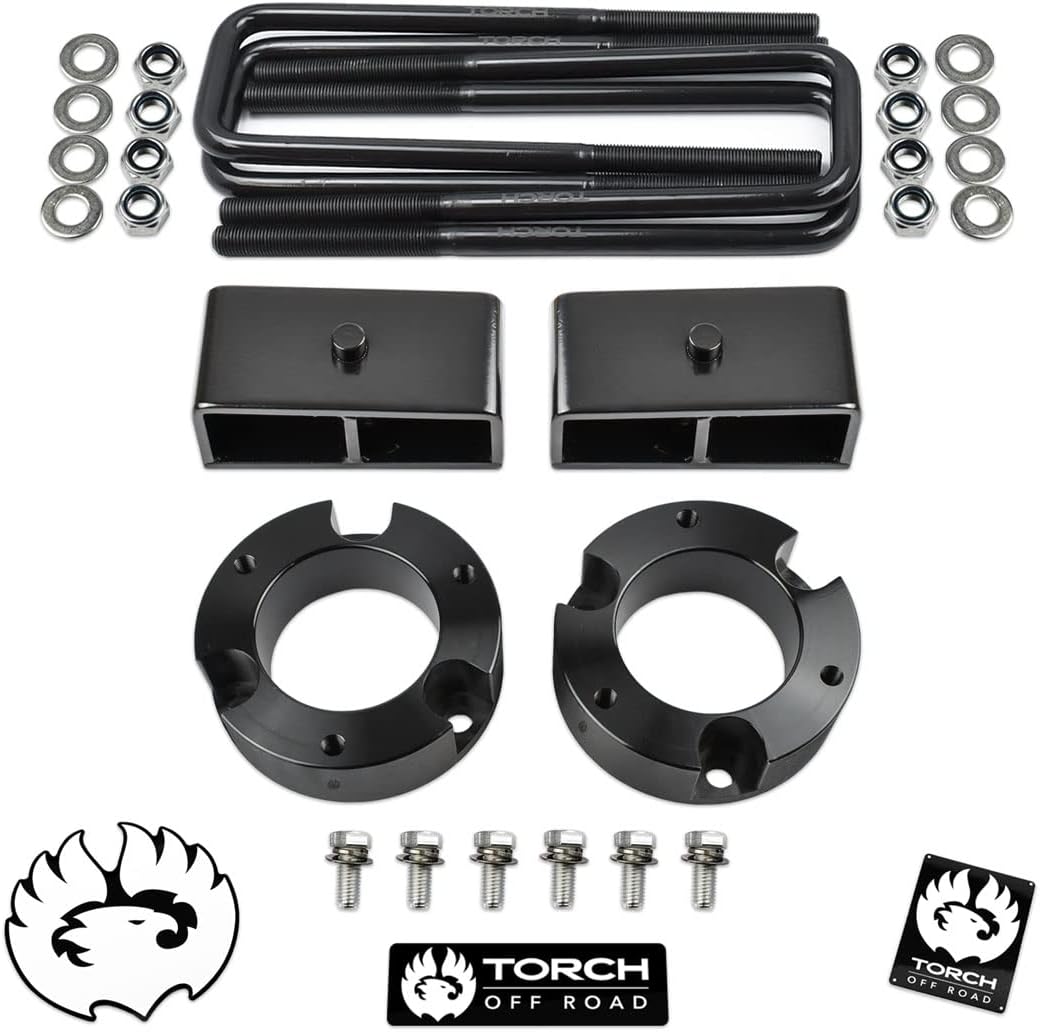 TORCH 3" Front 2" Rear Leveling Lift Kit for 1995-2004 Toyota Tacoma 2WD 4WD TRD SR5 - Models with 6 Lug Wheel Bolt Pattern ONLY